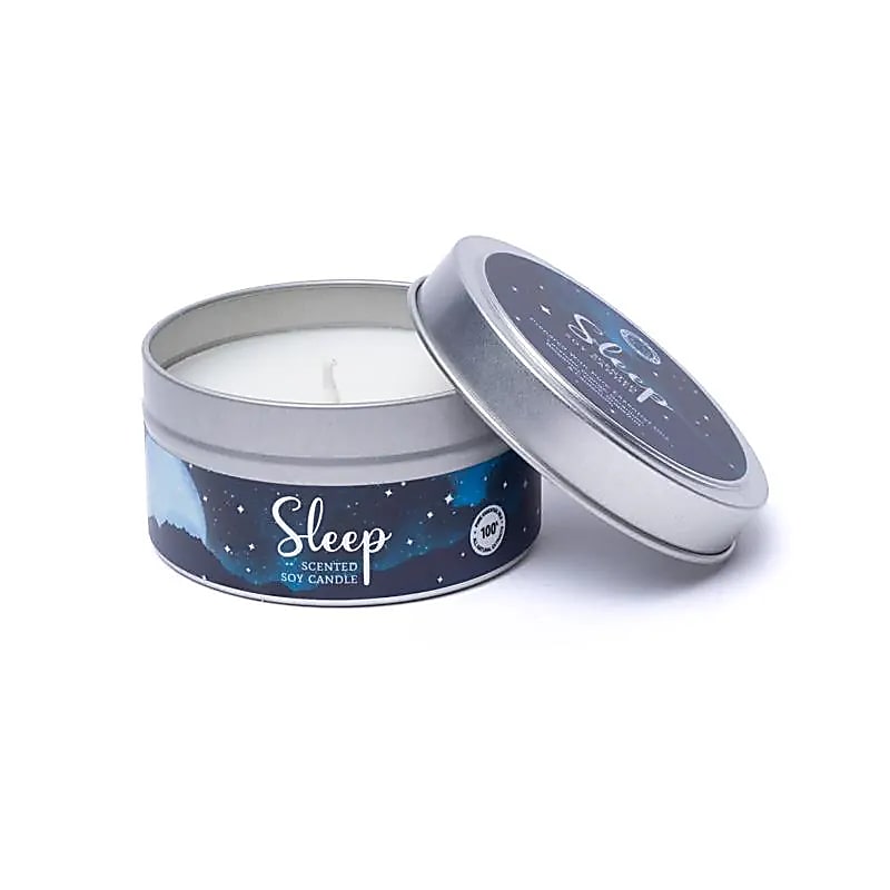 Bougie de soja parfumée Sleep en boîte
