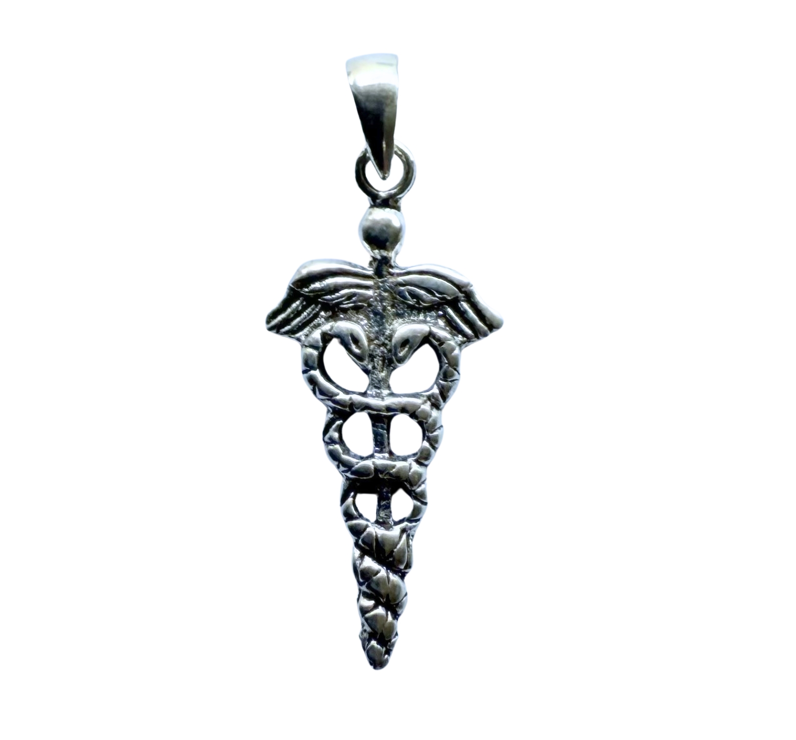 Pendentif Caducée en Argent