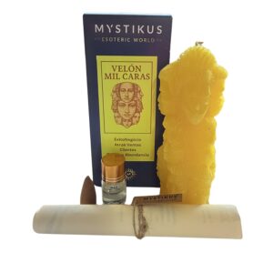 Yellow Thousand Faces Candle