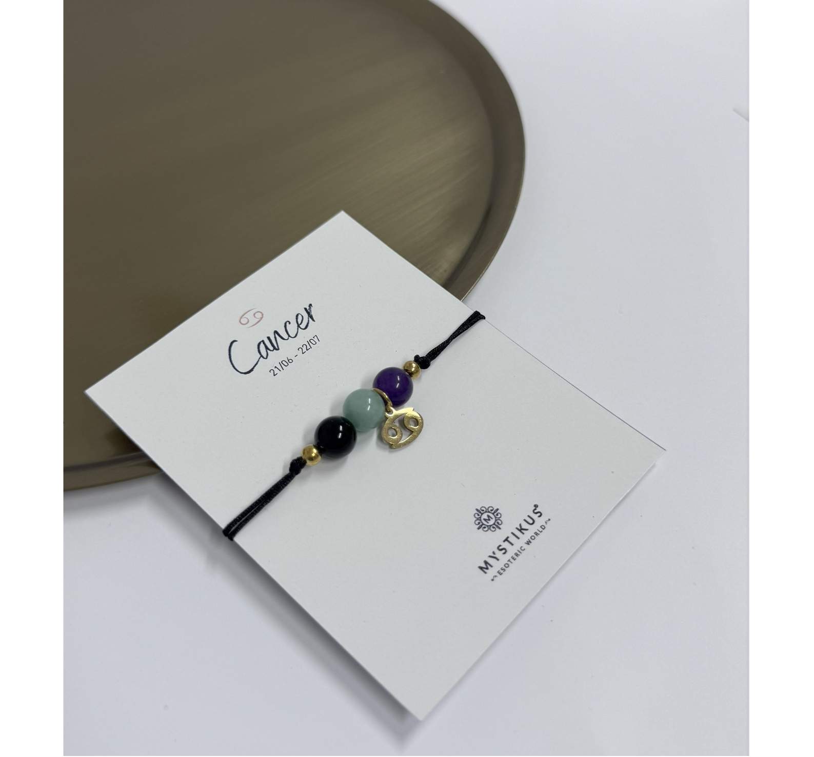 Bracelet Zodiaque Cancer avec Pierres Naturelles