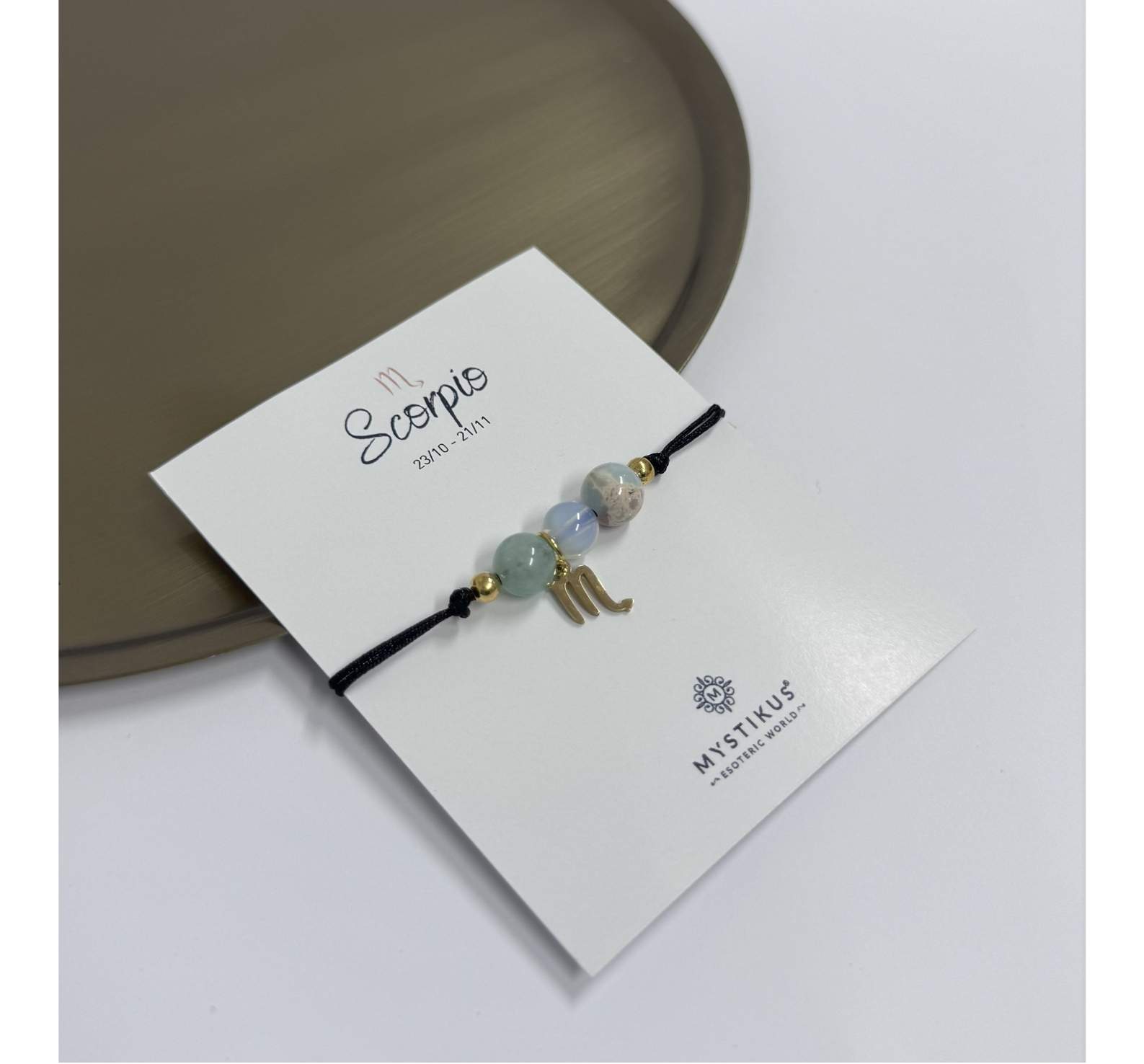 Bracelet Zodiaque Scorpion avec Pierres Naturelles