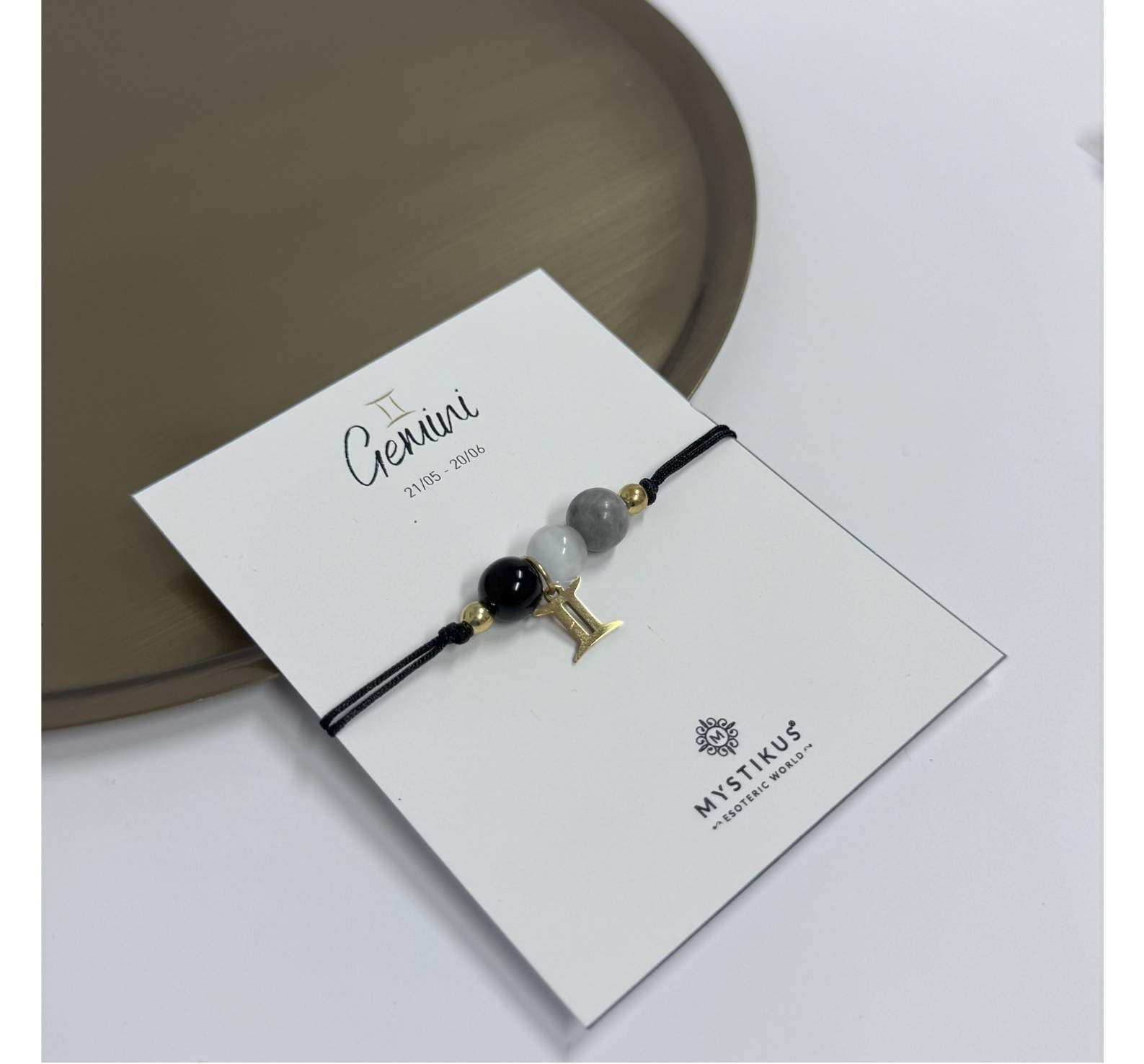 Bracelet Zodiaque Gémeaux avec Pierres Naturelles