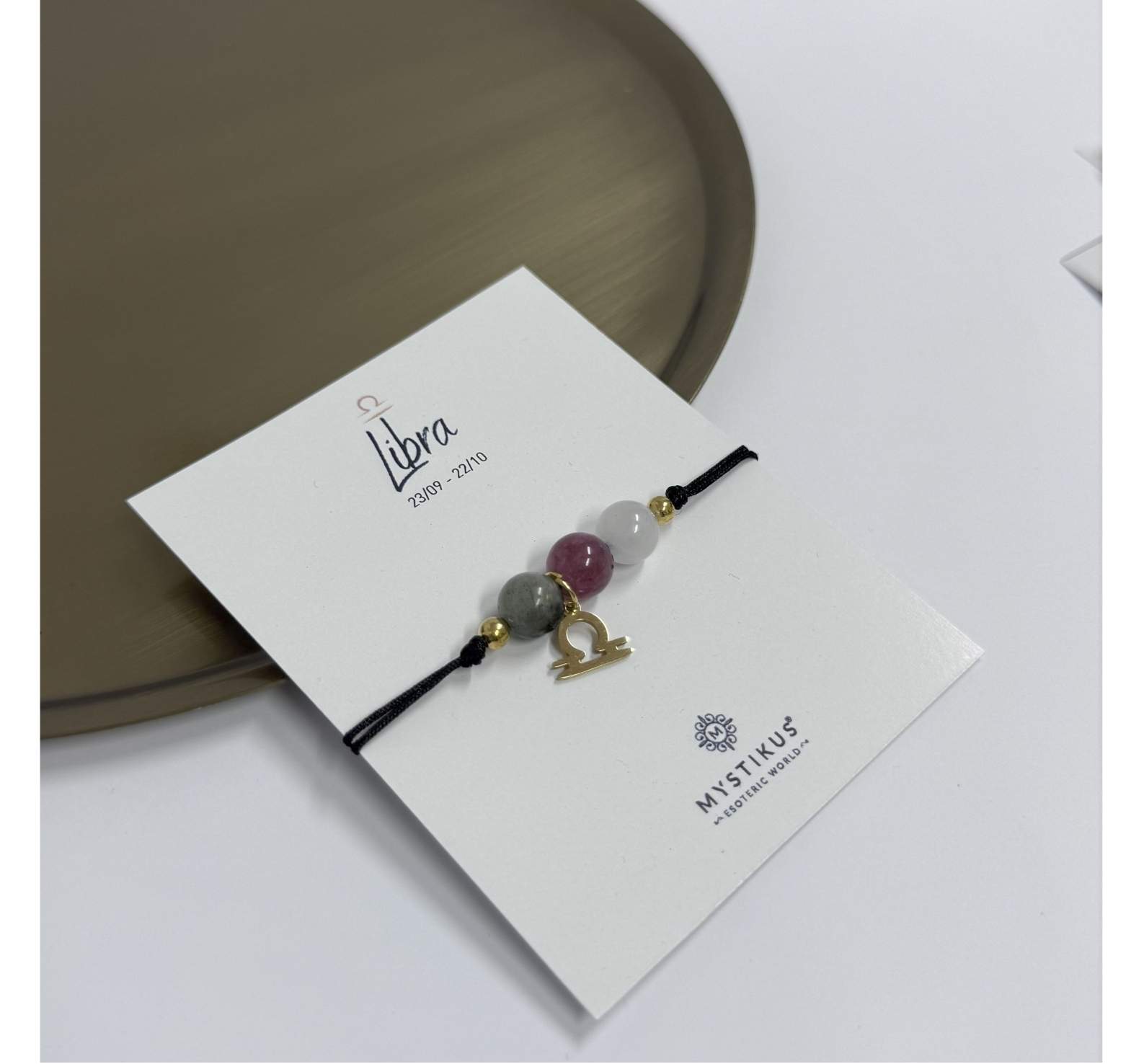 Bracelet Zodiaque Balance avec Pierres Naturelles