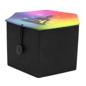 Set de bols chantants tibétains - Yin & Yang - Blanc/Pourpre 10,7 cm